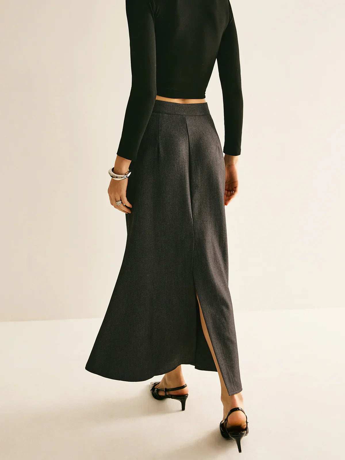 Regular Fit Back Split Skit - LA FEMME WANDERER