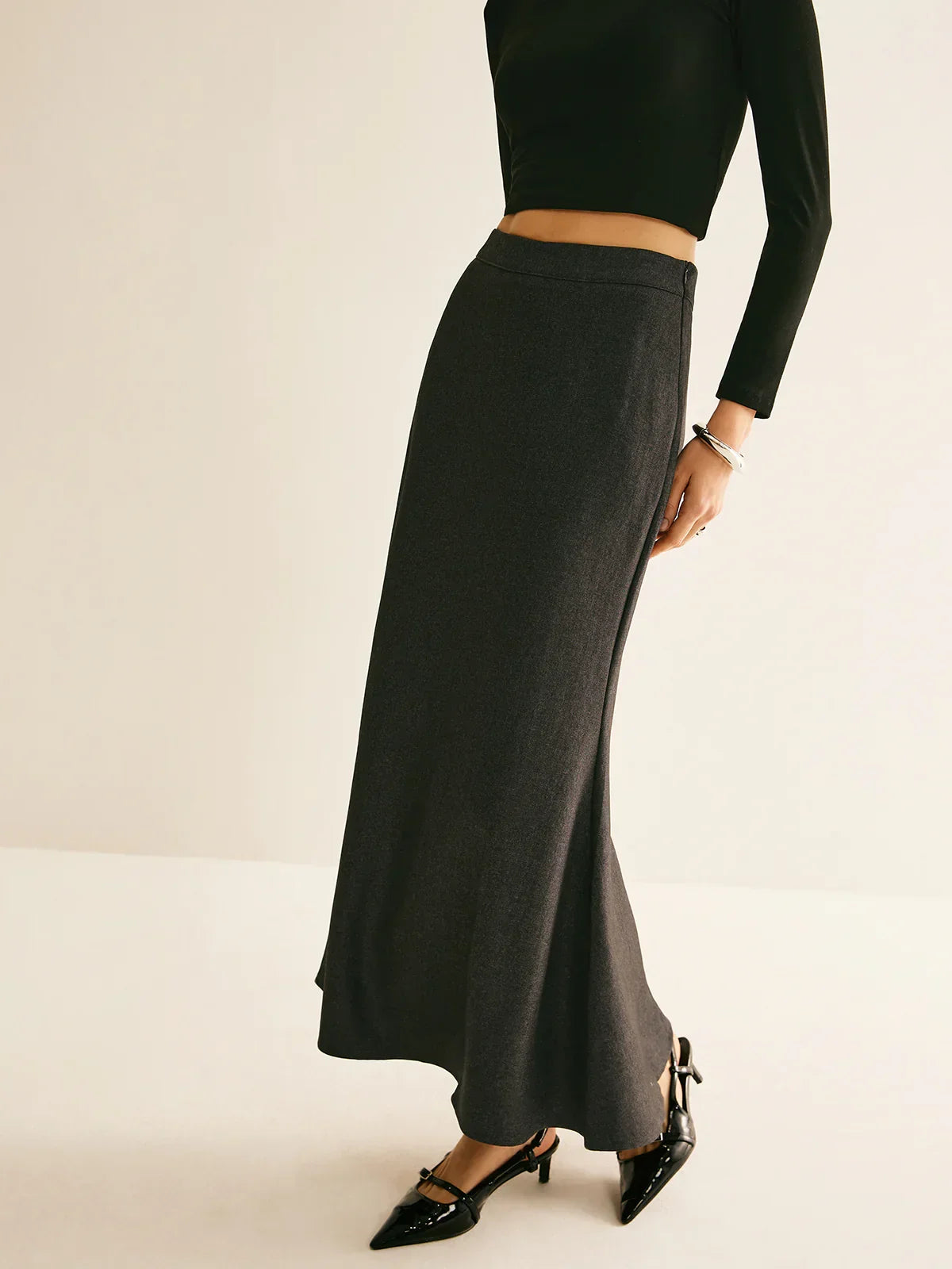 Regular Fit Back Split Skit - LA FEMME WANDERER