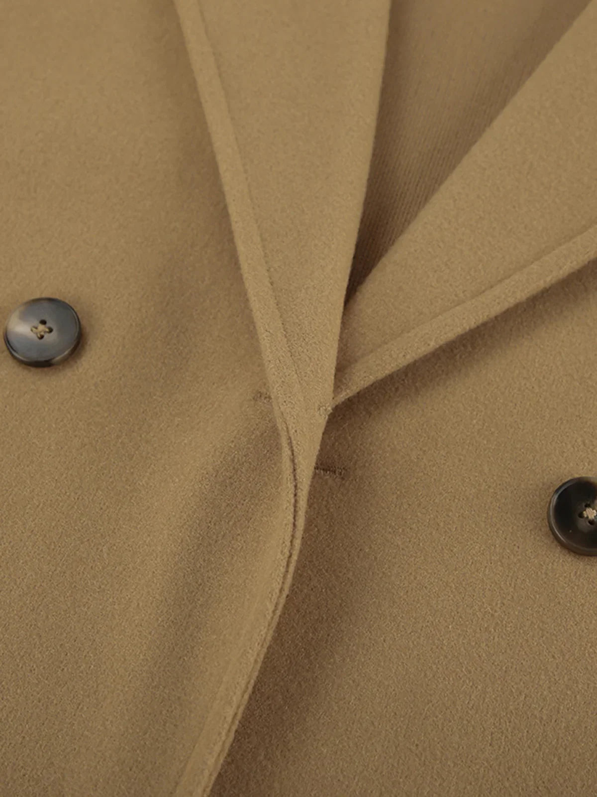 Lapel Warm Taupe Jacket - LA FEMME WANDERER