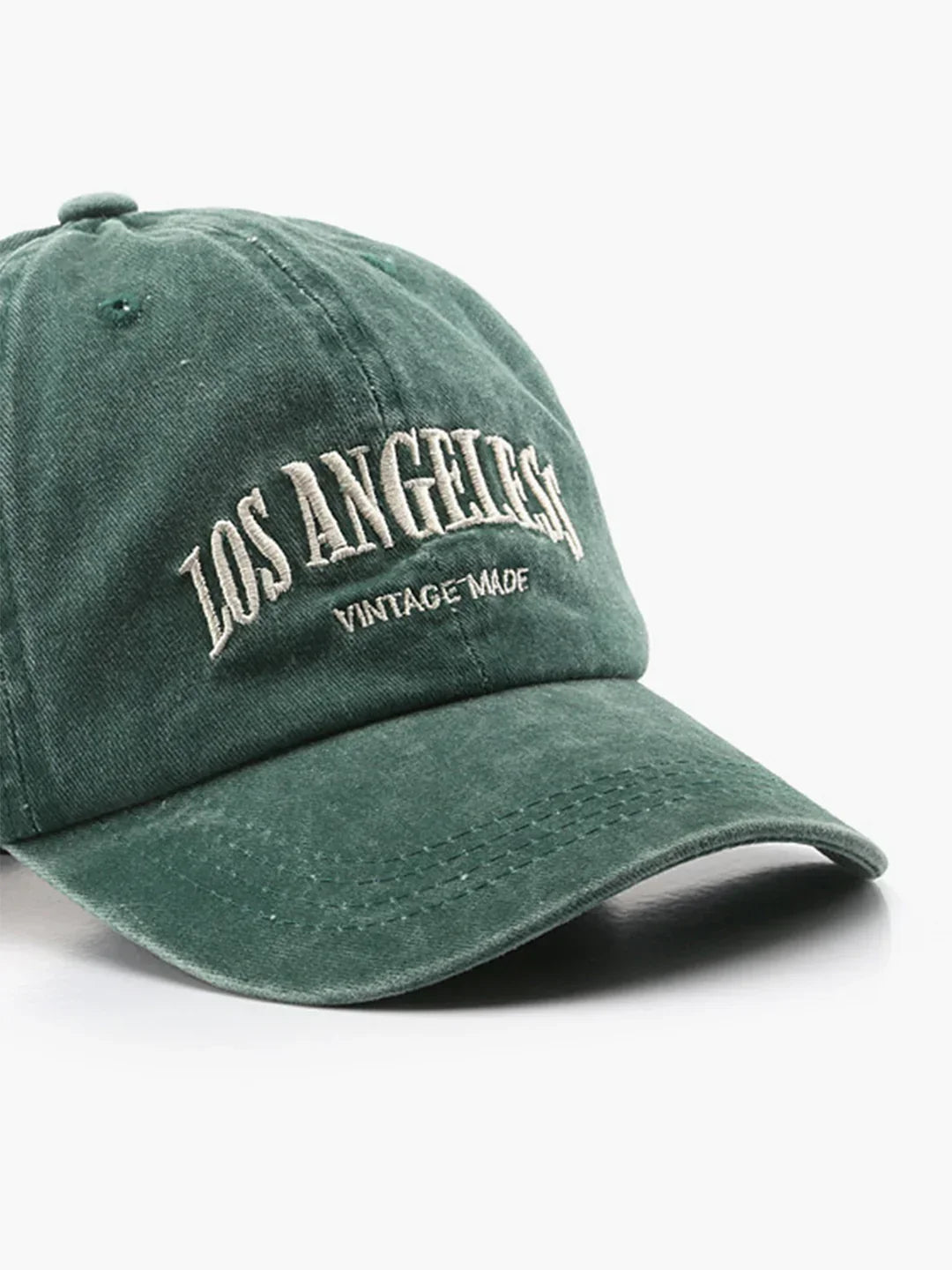 Vintage Design Embroidered Letters Cap - LA FEMME WANDERER