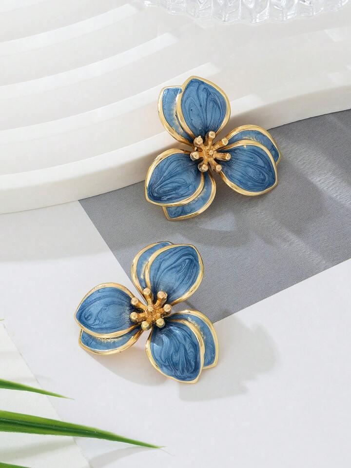Vintage Design Flower Earrings - LA FEMME WANDERER