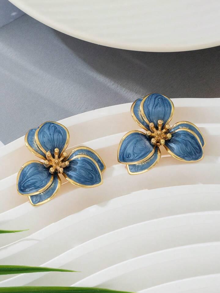 Vintage Design Flower Earrings - LA FEMME WANDERER