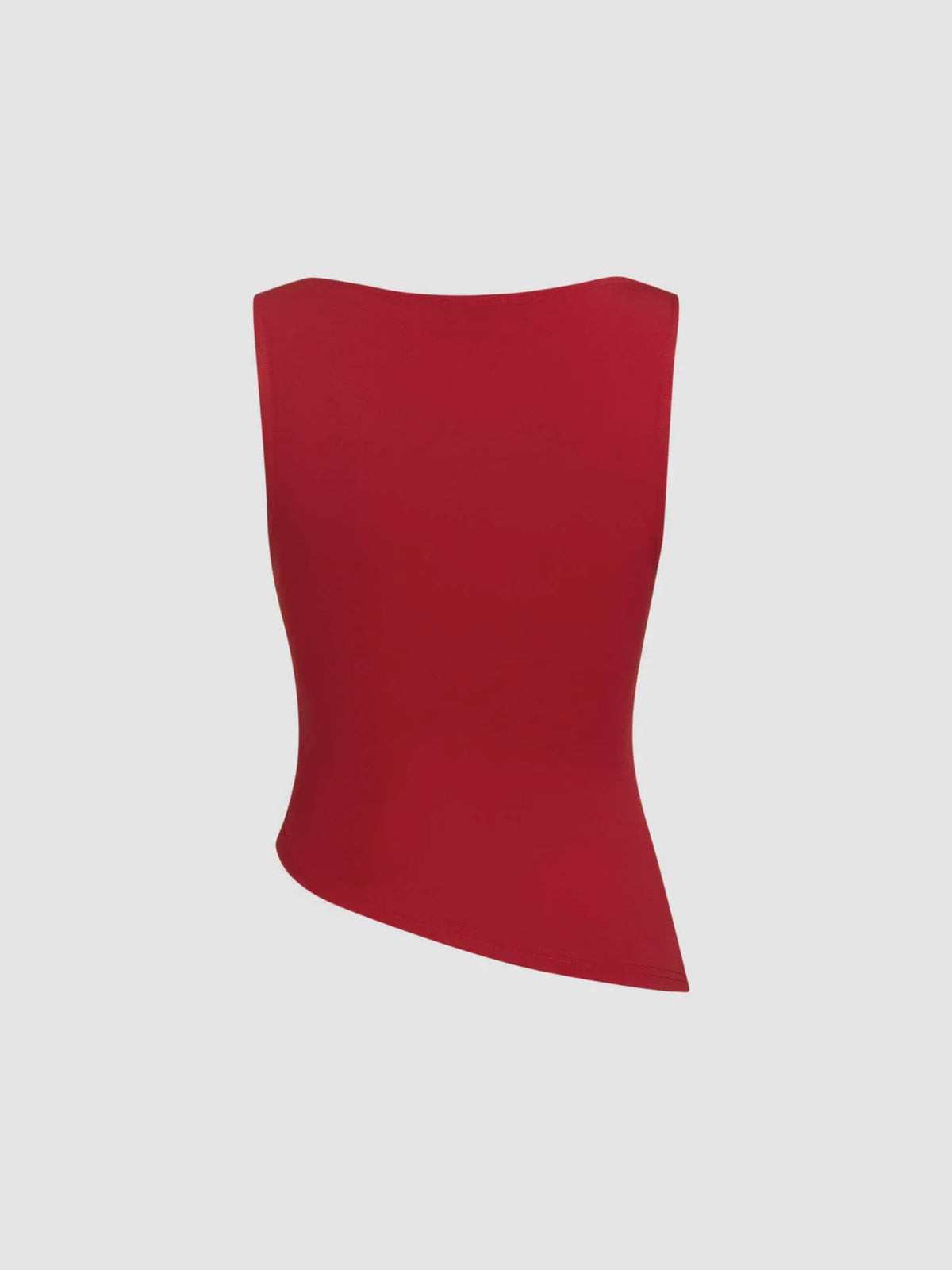 Round Neck Sleeveless Top Pleated Slim Fit T-Shirt Women - LA FEMME WANDERER