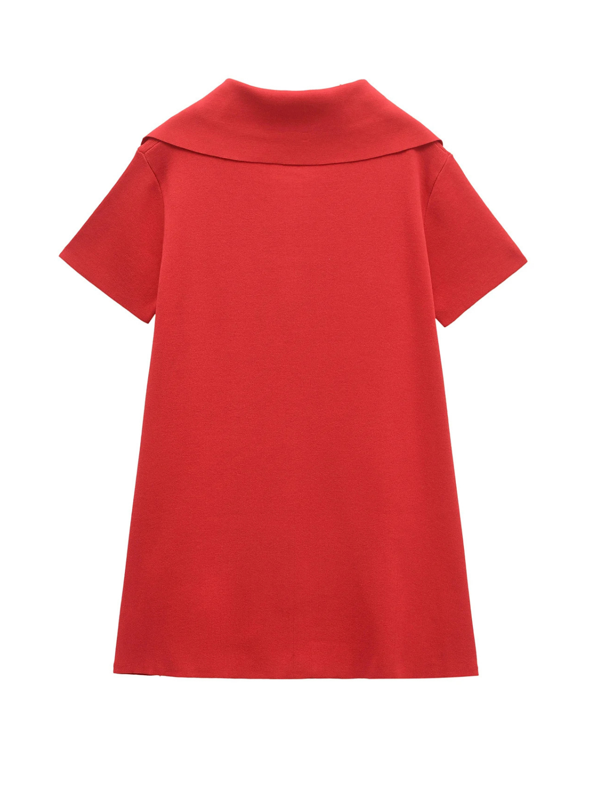 Always Chic Lapel Zip Mini Dress