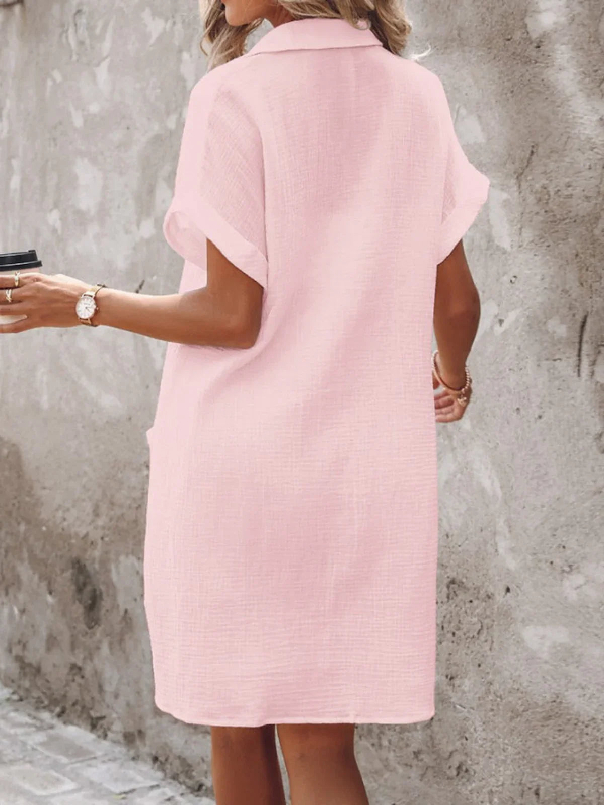 Linen Casual Dress - LA FEMME WANDERER