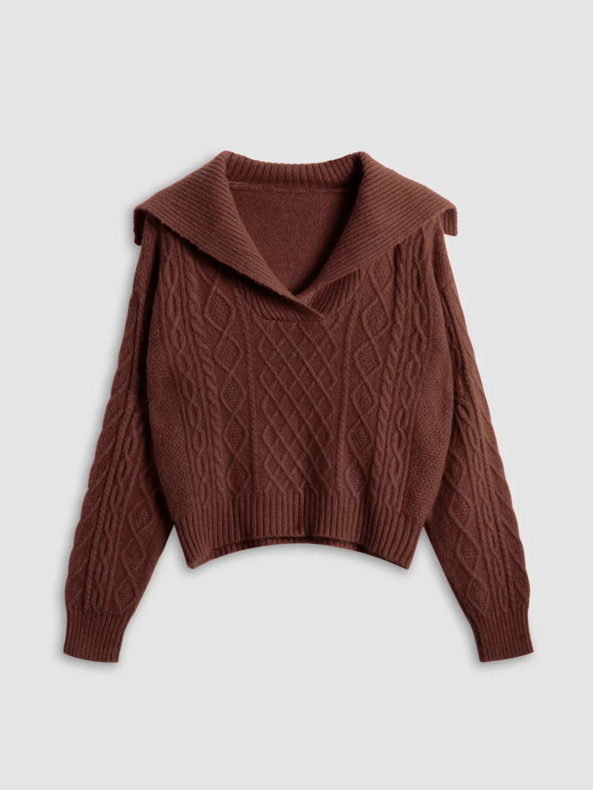 Always In Love Burgundy Knit Sweater - LA FEMME WANDERER