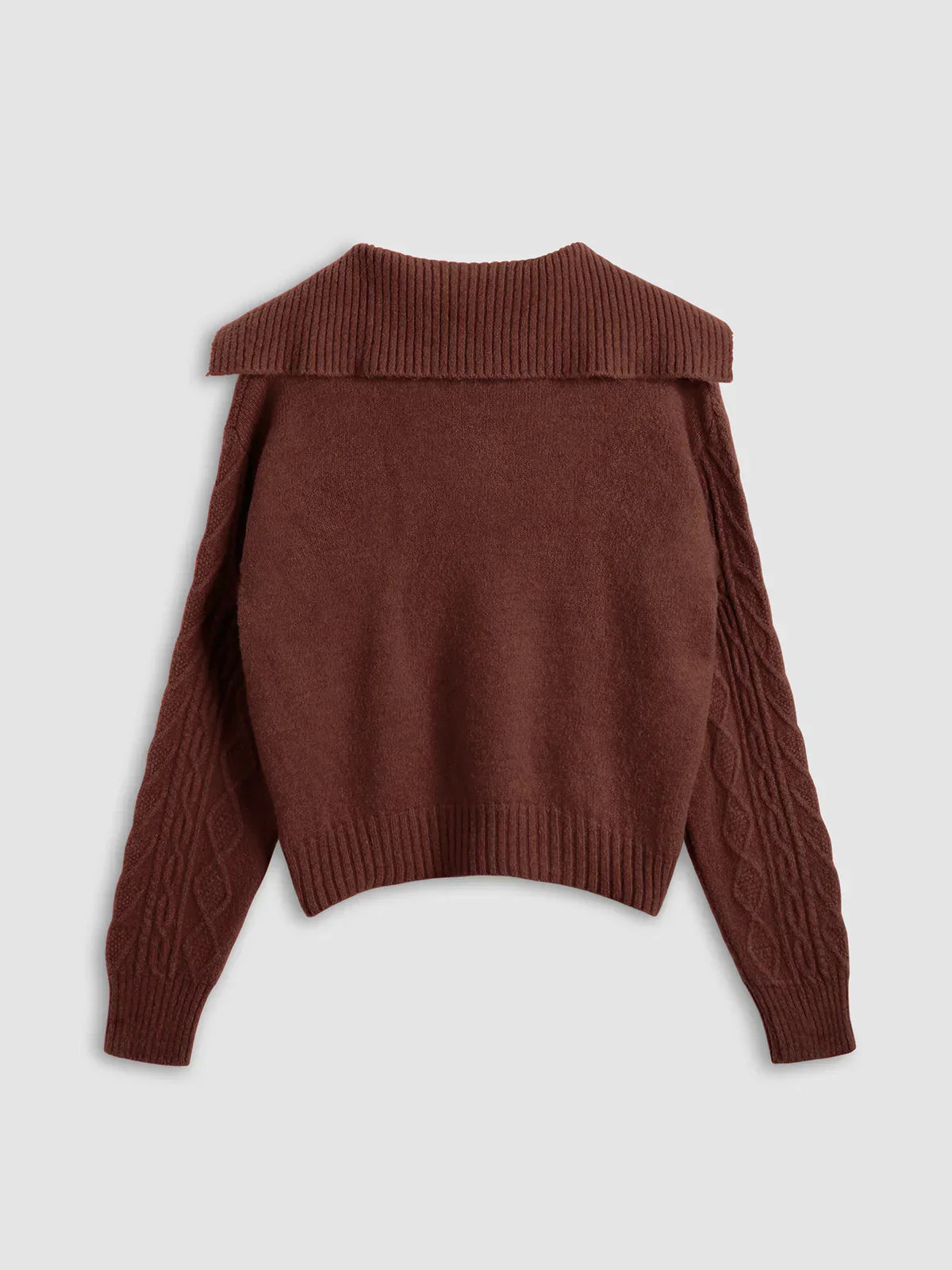 Always In Love Burgundy Knit Sweater - LA FEMME WANDERER