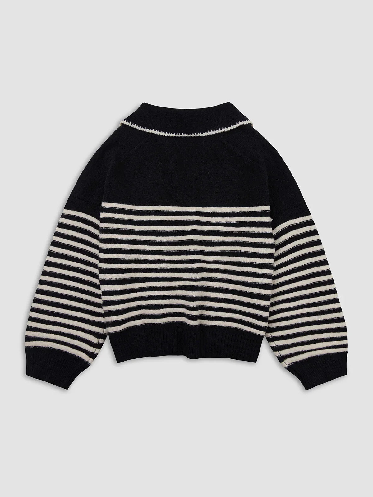 Crosswalk Stripe Sweater - LA FEMME WANDERER