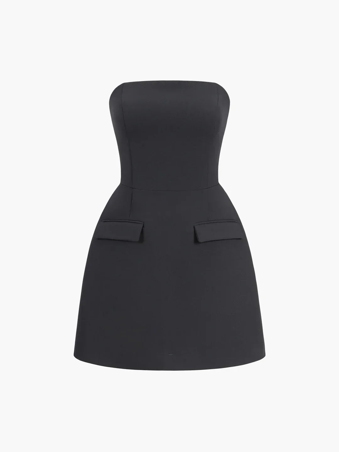 Always Elegant Solid Color Tube Mini Dress - LA FEMME WANDERER