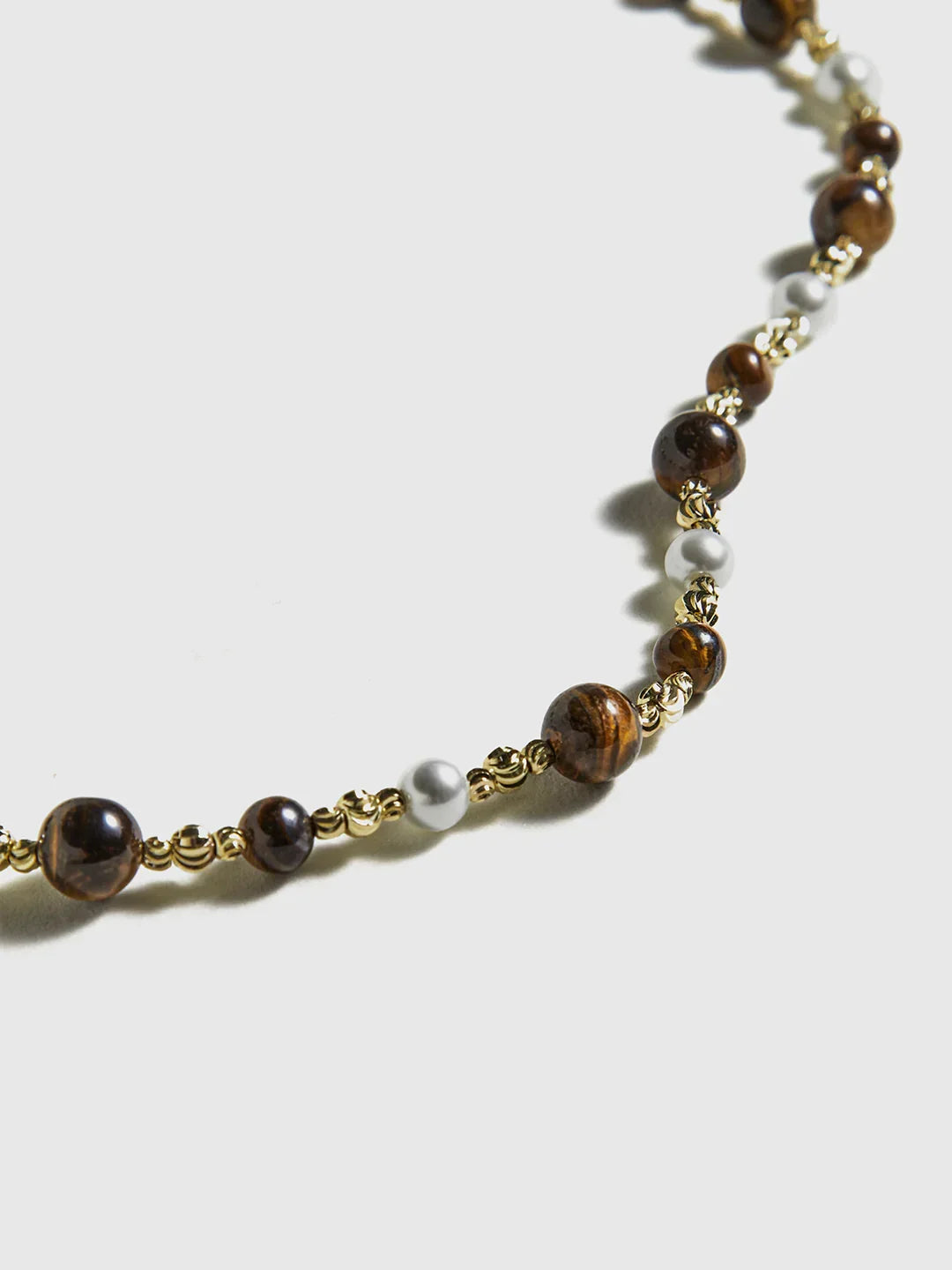 Earth-Tone Tiger Eye Choker - LA FEMME WANDERER