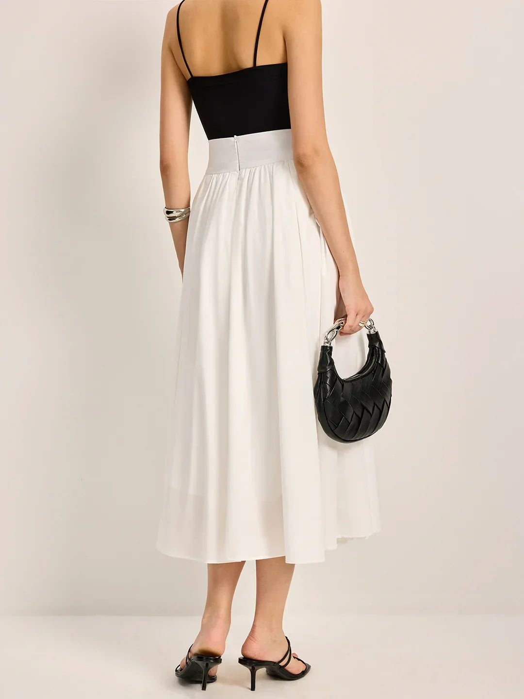 Casual Slim Fit High Waist Pleated Skirt - LA FEMME WANDERER