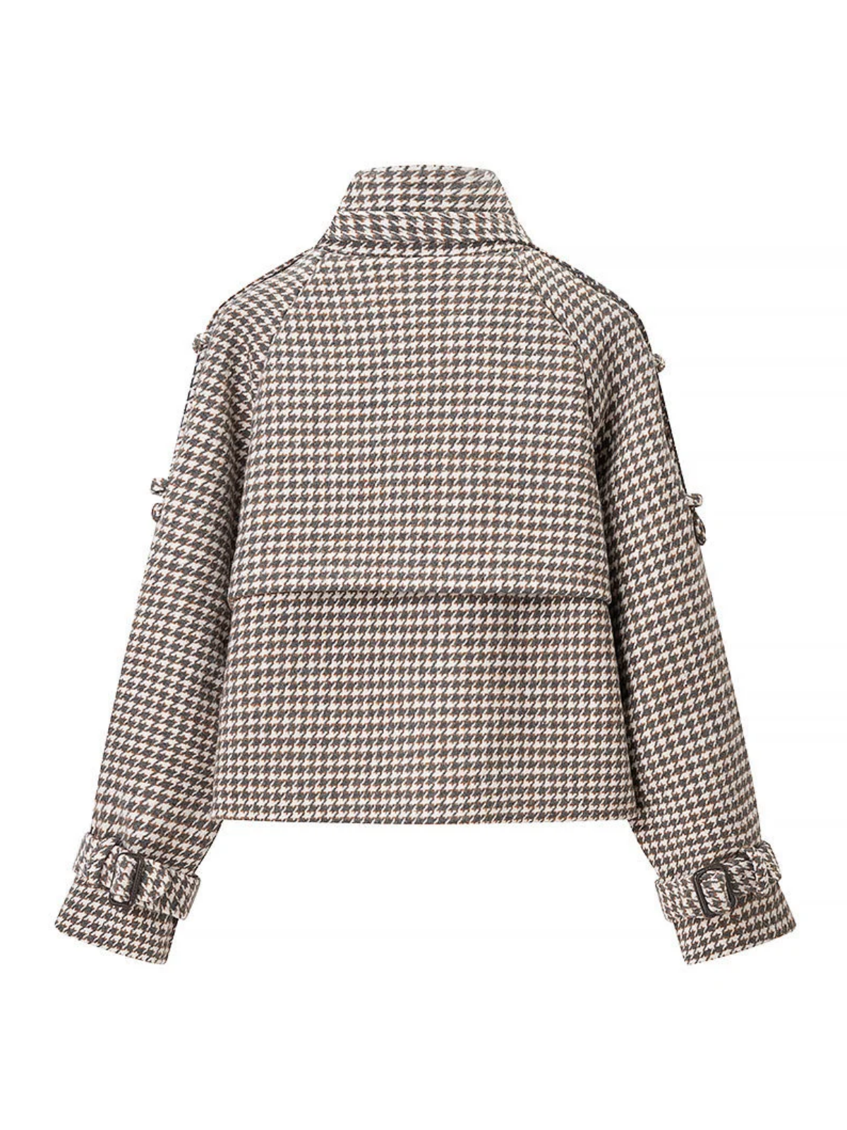 Vivienne Houndstooth 크롭 트렌치 재킷