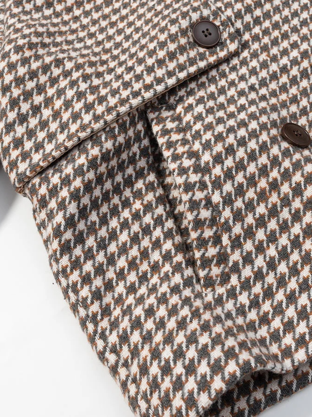 Vivienne Houndstooth 크롭 트렌치 재킷